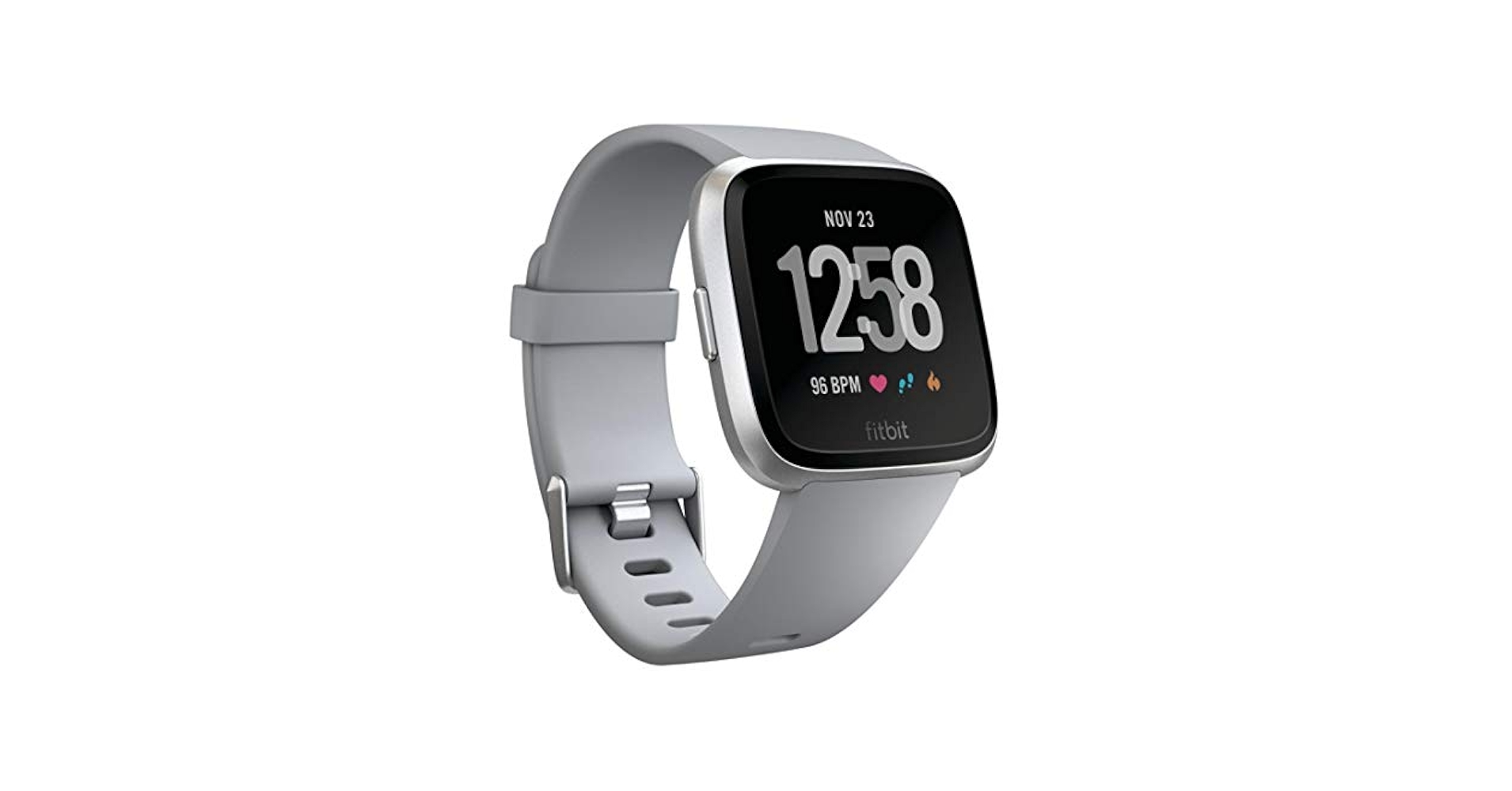 フィットネストラッカー Fitbit Versa グレー Amazon.com: Fitbit Versa Smart Watch, Gray/Silver Aluminium